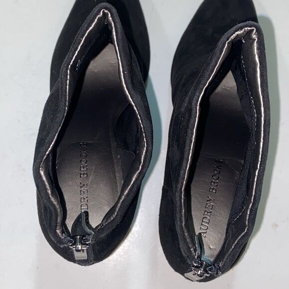 AUDREY BROOKE Elegant Black Ankle Boots Women’s Size 10 - Picture 5 of 9